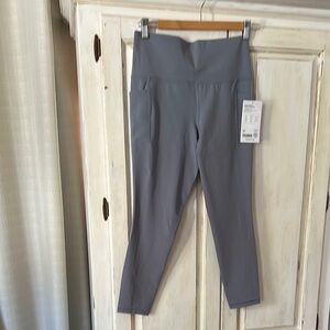 Athleta Gray High-Waisted Leggings